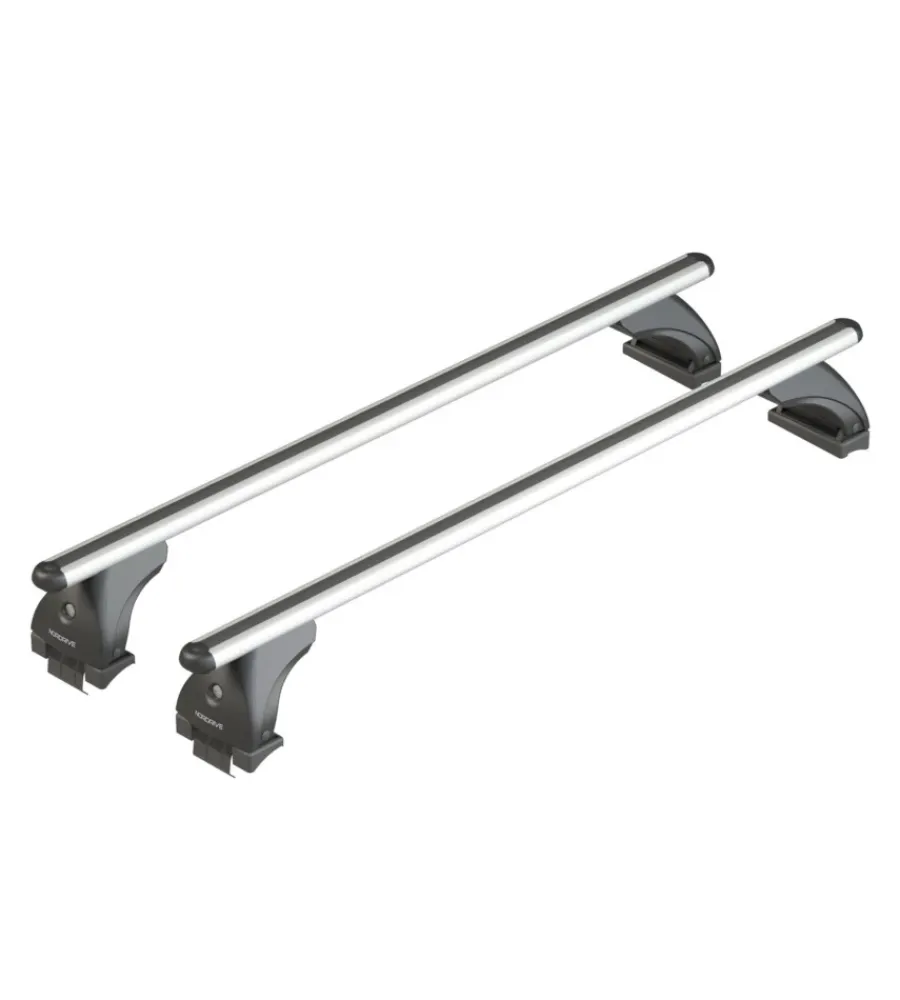 Portaggio-Nordrive Barre portatutto per auto kit completo - 022 - alumia l nk022eal