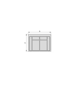 Emuca Raccolta Differenziata|Base per contenitori raccolta differenziata, modulo 90 cm