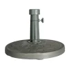 EuroGarden Coperture Per Esterno E Accessori|Base per ombrellone rotonda in compound grigio scuro per palo ø 38 mm
