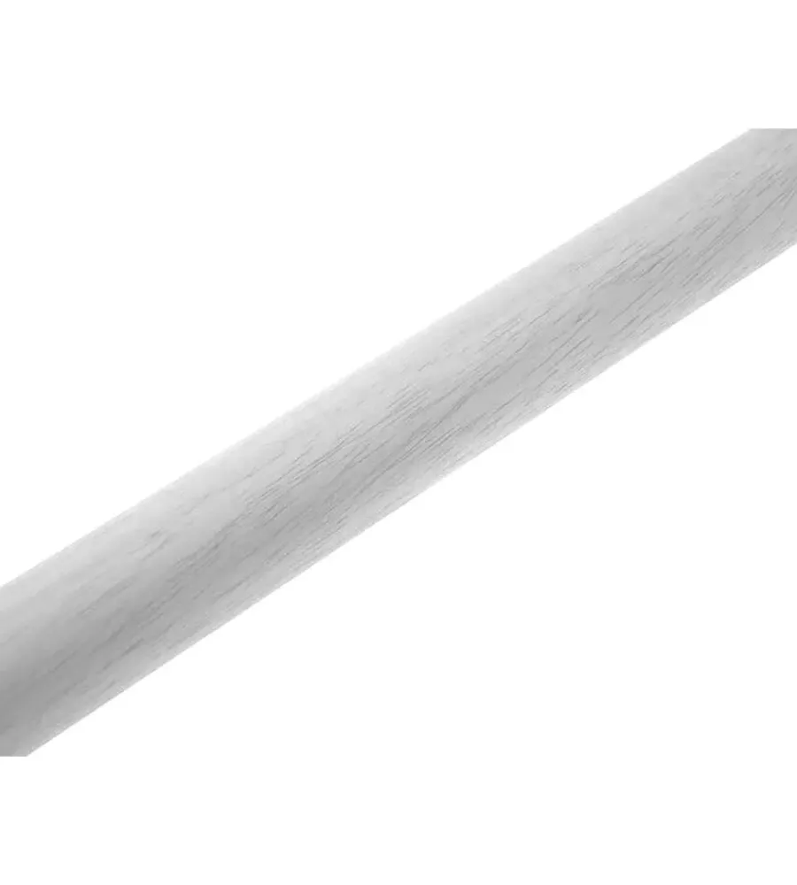 Tessile D'Arredo- Bastone in legno per tende ø23mm cm 160 bianco.