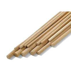 Profili Piallati- Bastoni tondi lisci in legno duro ø 6 x 1000 mm