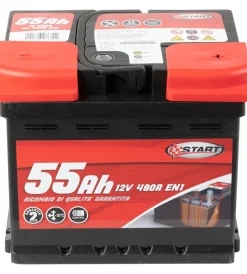 Elettrico|Batteria auto 55ah 12v 480a polo positivo destro cassetta l1