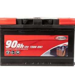 New Batteria auto 90ah 12v 720a polo positivo destro cassetta l4 Elettrico