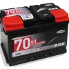 Elettrico- Batteria auto 70ah 12v 600a  polo positivo destro cassetta l3b
