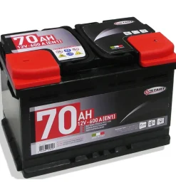 Elettrico- Batteria auto 70ah 12v 600a  polo positivo destro cassetta l3b