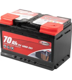 Elettrico- Batteria auto 70ah 12v 600a  polo positivo destro cassetta l3b