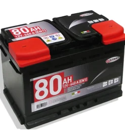 Elettrico|Batteria auto 80ah 12v640a polo positivo destro cassetta l3