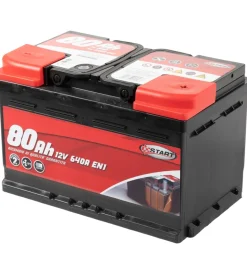 Elettrico|Batteria auto 80ah 12v640a polo positivo destro cassetta l3