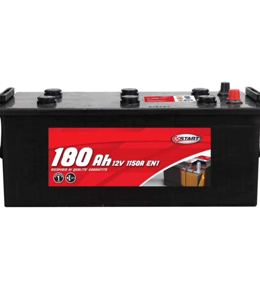 Elettrico- Batteria per autocarro e trattori 180ah 12v 1000a polo positivo sinistro
