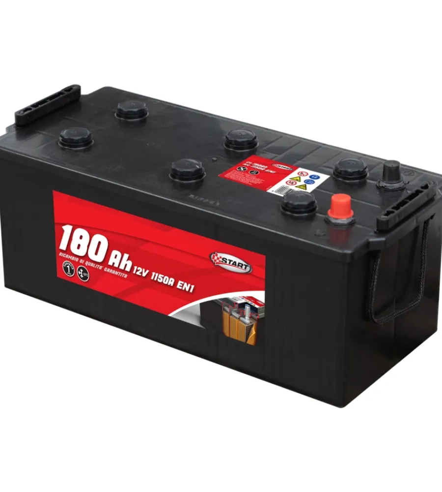 Elettrico- Batteria per autocarro e trattori 180ah 12v 1000a polo positivo sinistro