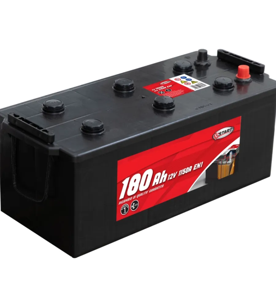Elettrico- Batteria per autocarro e trattori 180ah 12v 1000a polo positivo sinistro