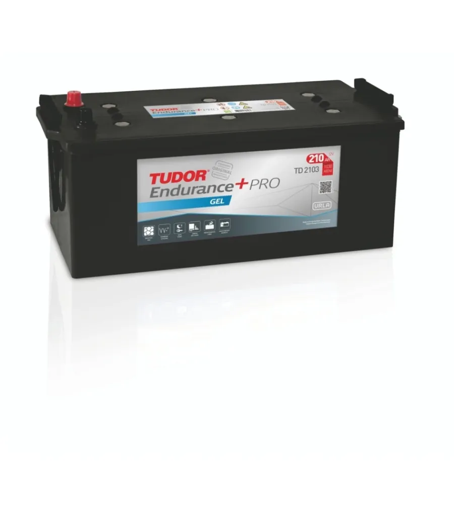Elettrico- Batteria tudor td2103 endurance + pro gel 12v 210ah dx sp. 1030 - l518 x h240 x p279.