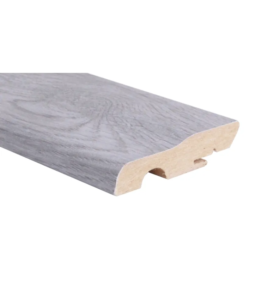 Porte, Scale E Pavimenti-Kimono Battiscopa mdf rovere grigio 70x18x2400mm