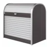 Biohort Contenitori Da Esterno|Baule da esterno a serrande impermeabile "storemax 120" in acciaio zincato grigio scuro metallizzato 740 lt 117x73x109 cm - cod. 73060