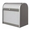 Biohort Contenitori Da Esterno|Baule da esterno a serrande impermeabile "storemax 120" in acciaio zincato grigio quarzo metallizzato 740 lt 117x73x109 cm - cod. 70060