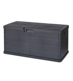 Contenitori Da Esterno- Baule da esterno "alpha" in polipropilene antracite 340 lt 118x59x57 cm