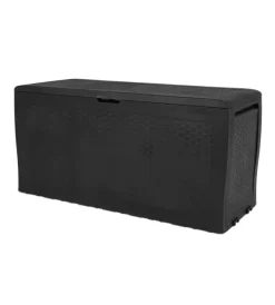Keter Contenitori Da Esterno|Baule da esterno con ruote "samoa" in resina grafite 270 lt 116x44,7x57 cm