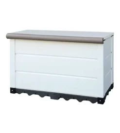 Baule da esterno "storage box tucany evo 150" in pvc bianco 150 lt 82,5x48x56 cm Contenitori Da Esterno