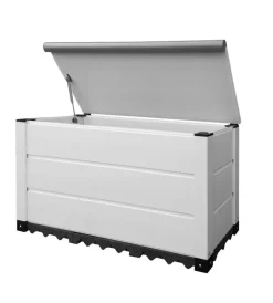 Garofalo Contenitori Da Esterno|Baule da esterno "storage box urban 150" in pvc grigio 150 lt 82,5x48x56 cm