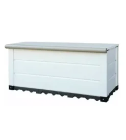 Garofalo Contenitori Da Esterno|Baule da esterno "storage box tuscany 230" in pvc bianco 230 lt 123x48x56 cm