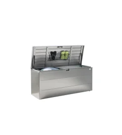Sale Baule da esterno impermeabile "stylebox 170" in acciaio zincato grigio quarzo metallizzato 685 lt 170x70x81 cm - cod. b380710 Contenitori Da Esterno