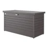Biohort Contenitori Da Esterno|Baule da esterno impermeabile "130" in acciaio zincato grigio scuro metallizzato 460 lt 134x62x71 cm - cod. 65040