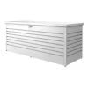 Contenitori Da Esterno-Biohort Baule da esterno impermeabile "freizeitbox 200" in acciaio zincato argento metallizzato 1050 lt 201x79x83 cm