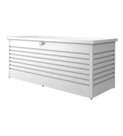 Contenitori Da Esterno-Biohort Baule da esterno impermeabile "freizeitbox 200" in acciaio zincato argento metallizzato 1050 lt 201x79x83 cm