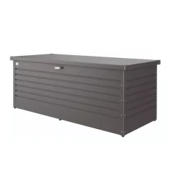 Contenitori Da Esterno-Biohort Baule da esterno impermeabile "180" in acciaio zincato grigio scuro metallizzato 800 lt 181x79x71 cm - cod. 65030