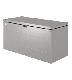 Online Baule da esterno impermeabile "stylebox 140" in acciaio zincato grigio quarzo metallizzato 400 lt 140x60x71 cm - cod. b380410 Contenitori Da Esterno