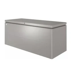 Biohort Contenitori Da Esterno|Baule da esterno impermeabile "loungebox 200" in acciaio zincato grigio quarzo metallizzato 1400 lt 199x80x81 cm - cod. 68075