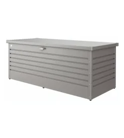 Discount Baule da esterno impermeabile "180" in acciaio zincato grigio quarzo metallizzato 800 lt 181x79x71 cm - cod. 68030 Contenitori Da Esterno