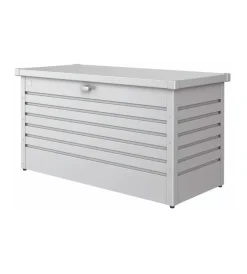 Biohort Contenitori Da Esterno|Baule da esterno impermeabile "130" in acciaio zincato argento metallizzato 460 lt 134x62x71 cm - cod. 64040