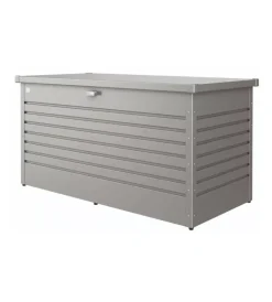 Contenitori Da Esterno-Biohort Baule da esterno impermeabile "160" in acciaio zincato grigio quarzo metallizzato 830 lt 160x79x83 cm - cod. 68060
