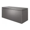 Outlet Baule da esterno impermeabile "loungebox 200" in acciaio zincato grigio scuro metallizzato 1400 lt 199x80x81 cm - cod. 65075 Contenitori Da Esterno