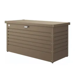 Contenitori Da Esterno-Biohort Baule da esterno impermeabile "130" in acciaio zincato bronzo metallizzato 460 lt 134x62x71 cm - cod. 62040