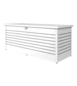 Biohort Contenitori Da Esterno|Baule da esterno impermeabile "freizeitbox 200" in acciaio zincato bianco 1050 lt 201x79x83 cm