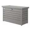 Contenitori Da Esterno-Biohort Baule da esterno impermeabile "100" in acciaio zincato grigio quarzo metallizzato 195 lt 101x46x61 cm - cod. 68010