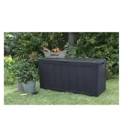 Keter Contenitori Da Esterno|Baule da esterno "sherwood" in resina marrone effetto legno 270 lt 117x45x58 cm