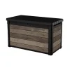 Best Baule da esterno "signature deco box 100" in resina effetto legno 380 lt 122,9x62,1x76,6 cm Contenitori Da Esterno