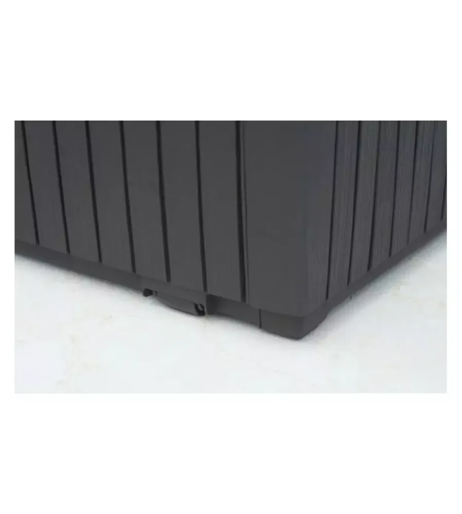 Contenitori Da Esterno-Keter Baule da esterno "springwood" in resina marrone effetto legno 305 lt 123x54x57 cm