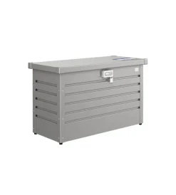 Contenitori Da Esterno-Biohort Baule postale per pacchi impermeabile "paket-box 100" in acciaio zincato grigio quarzo metallizzato 195 lt 101x46x61 cm - cod. 68910