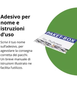 Contenitori Da Esterno-Biohort Baule postale per pacchi impermeabile