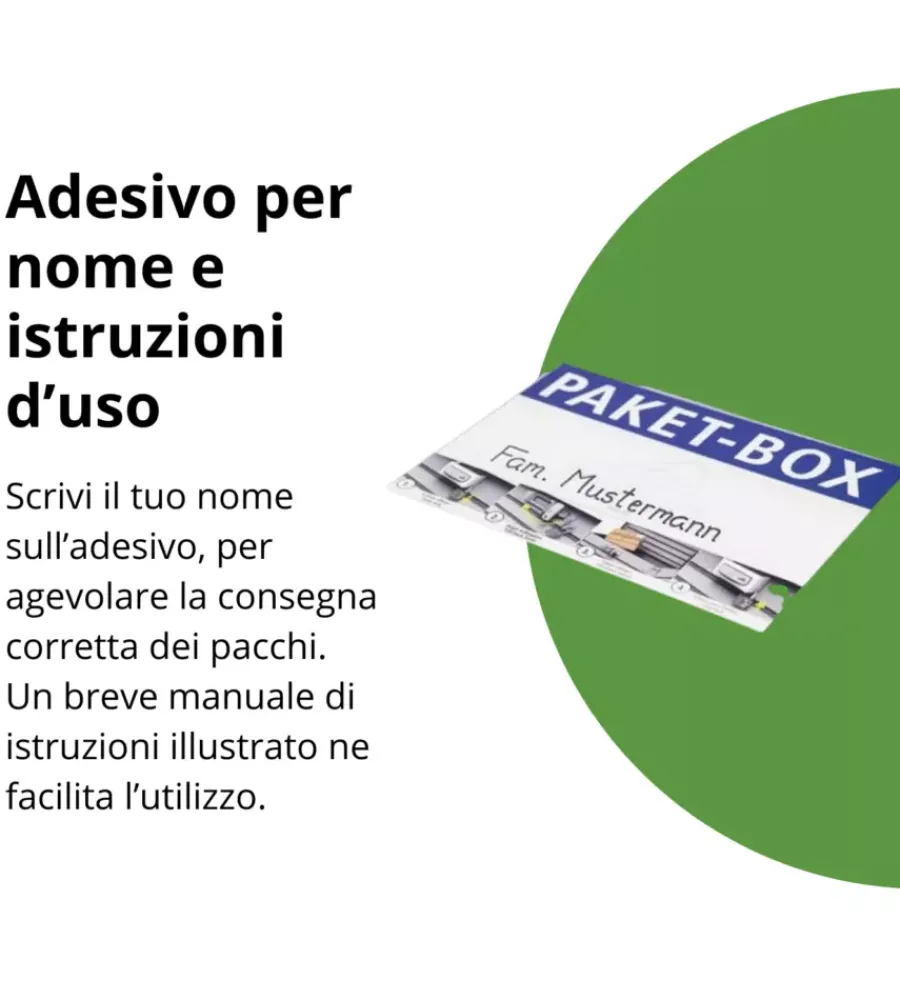 Contenitori Da Esterno-Biohort Baule postale per pacchi impermeabile "paket-box 100" in acciaio zincato grigio quarzo metallizzato 195 lt 101x46x61 cm - cod. 68910