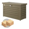 Online Baule postale per pacchi impermeabile "paket-box 100" in acciaio zincato bronzo metallizzato 195 lt 101x46x61 cm - cod. 62910 Contenitori Da Esterno