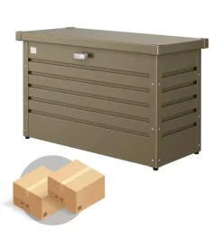 Online Baule postale per pacchi impermeabile "paket-box 100" in acciaio zincato bronzo metallizzato 195 lt 101x46x61 cm - cod. 62910 Contenitori Da Esterno