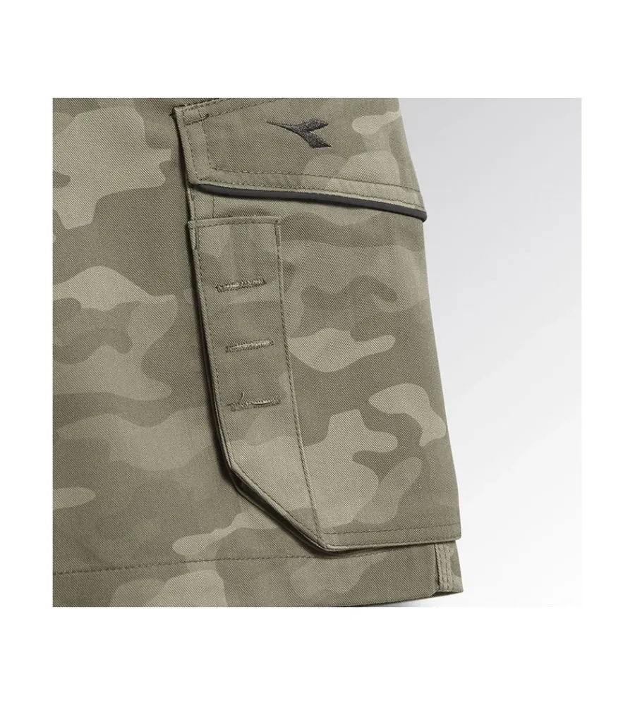 Pantaloni|Pantaloni- Bermuda poly camo grigio tag.xxl