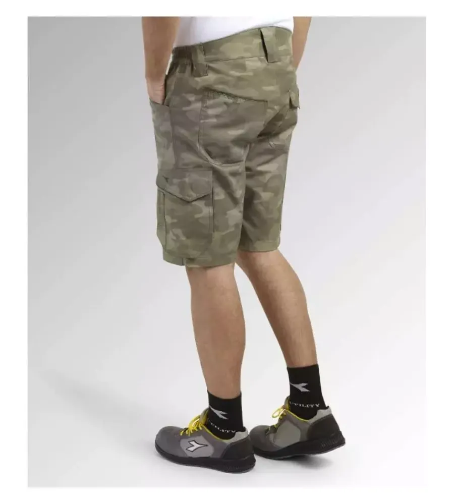 Pantaloni|Pantaloni- Bermuda poly camo grigio tag.xxl