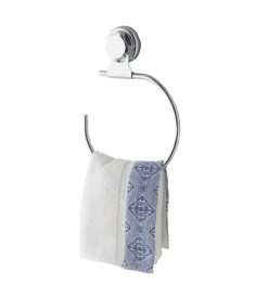 Discount Bestlock porta asciugamani tondo con fissaggio a ventosa. Accessori Bagno
