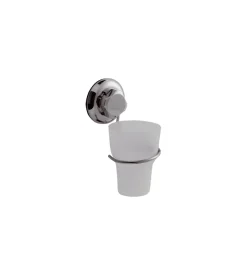 Accessori Bagno|Bestlock porta spazzolini con fissaggio a ventosa.